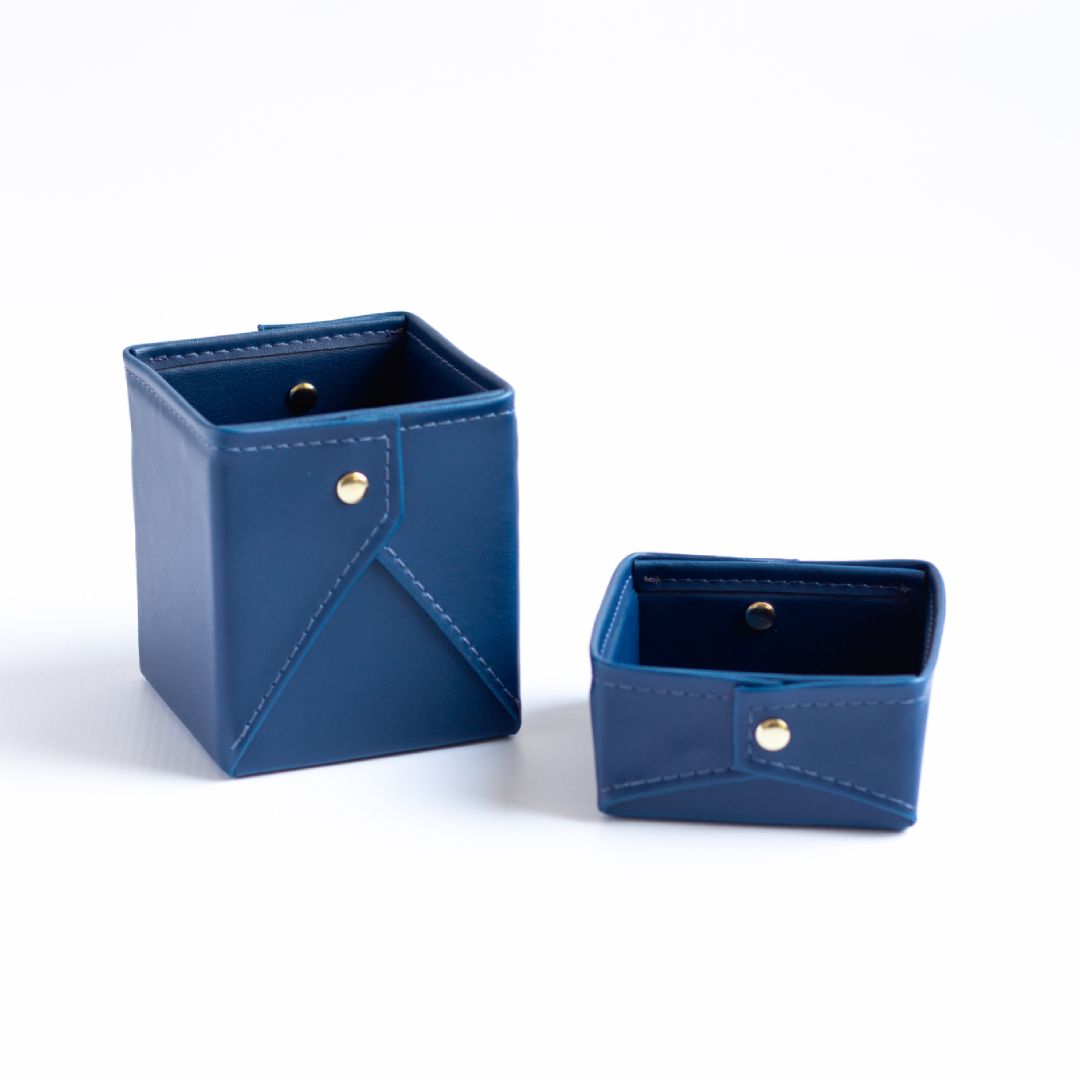 Kit Organizador Escritório Azul Marinho